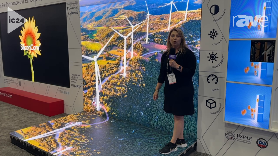 InfoComm 2024: SiliconCore Shows 1.9mm 240Hz XR dvLED Display for Extended Reality With Multiple POV