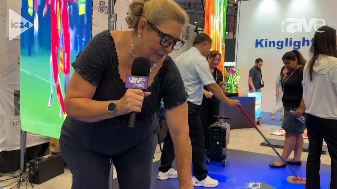 InfoComm 2024: Scenico Demonstrates Ruggedized, Rollable LED Floor Panels in Multiple Pixel Pitches