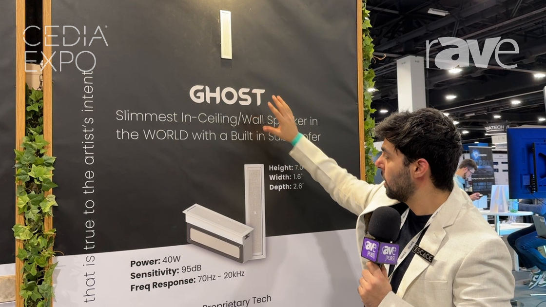 CEDIA Expo 2024: XSCACE Introduces Ghost, a Tiny, Slim In-Ceiling/Wall Speaker With Built-In Sub