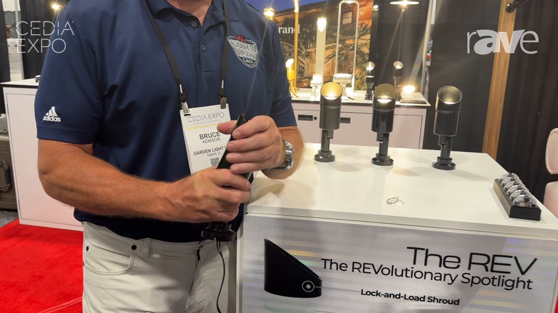CEDIA Expo 2024: Garden Light LED Intros REV Spotlight with Lock-and-Load Shroud and Removable Lens