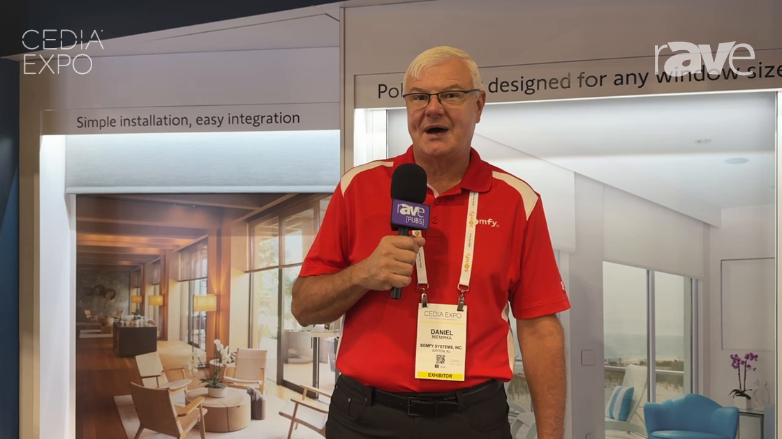 CEDIA Expo 2024: Somfy Systems Introduces Sonesse 40 PoE Motor for Window Treatments
