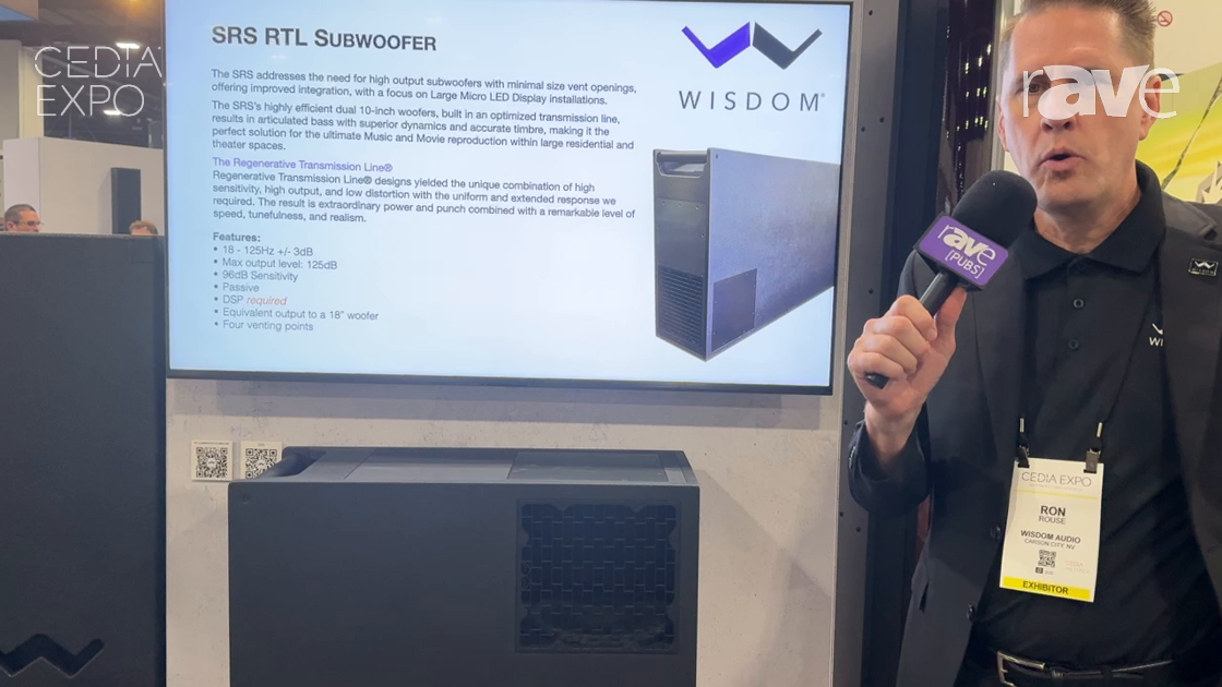 CEDIA Expo 2024: Wisdom Audio Introduces SRS RTL Subwoofer With Dual 10″ Woofers