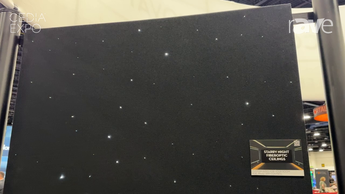 CEDIA Expo 2024: Acoustic Innovations Showcases Custom Starry Night Fiberoptic Panels