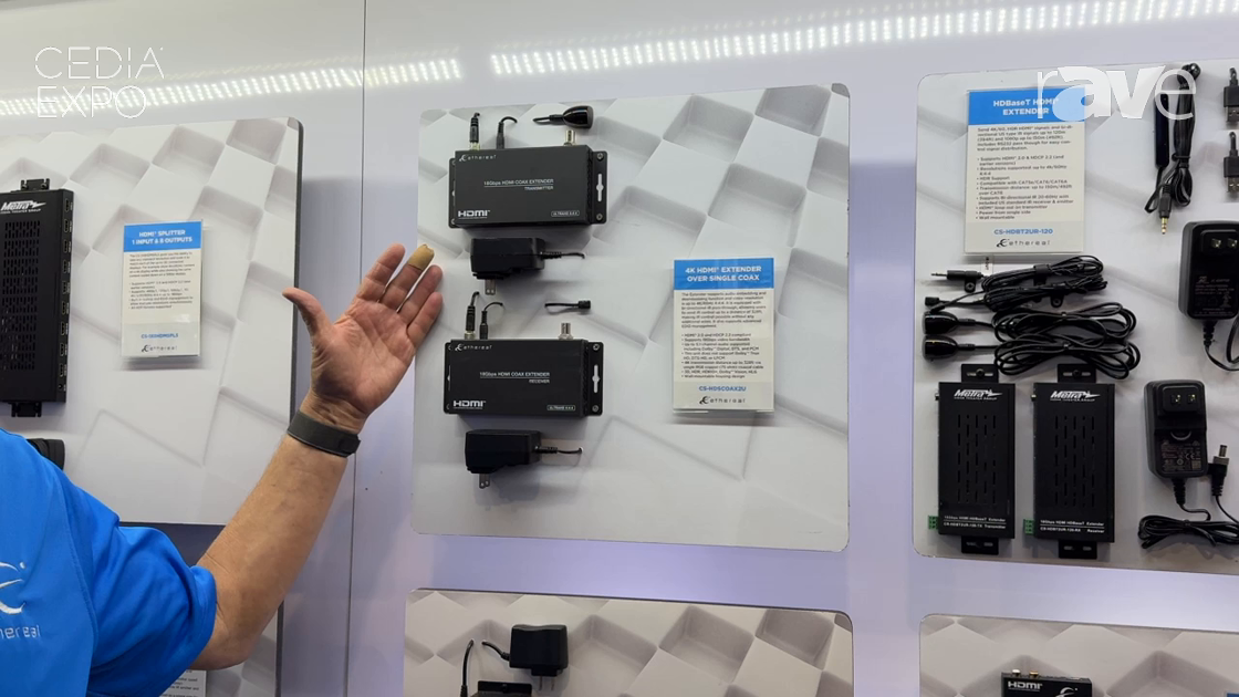 CEDIA Expo 2024: Ethereal Showcases HDMI Extension Over a Single Coax Cable for 4K with HDR