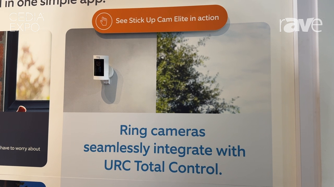 CEDIA Expo 2024: Ring Demos Integration Between Its Stick Up Cam Elite and URC Total Control