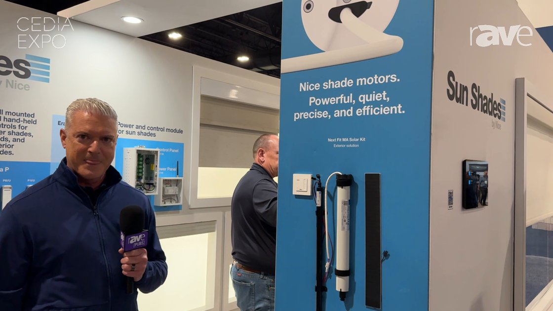 CEDIA Expo 2024: Nice Features Sun Shade Motors and Design System for Interior and Exterior Installs