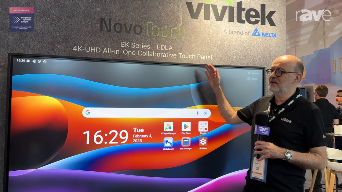 ISE 2025: Vivitek Shows Off NovoTouch EK Series EDLA All-in-One Collaborative Touch Panel