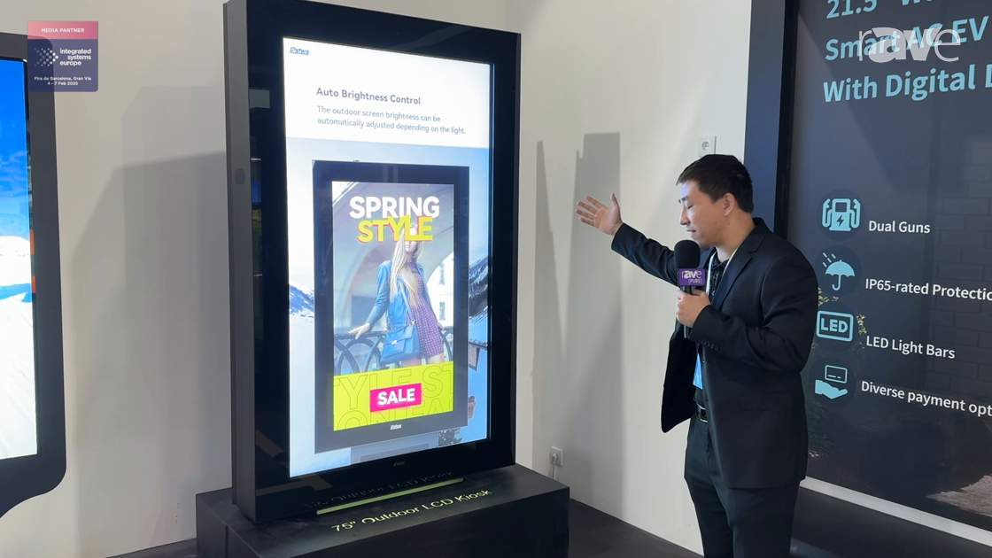 ISE 2025: Rcstars Features 75″ Outdoor LCD Kiosk with Automatic ...