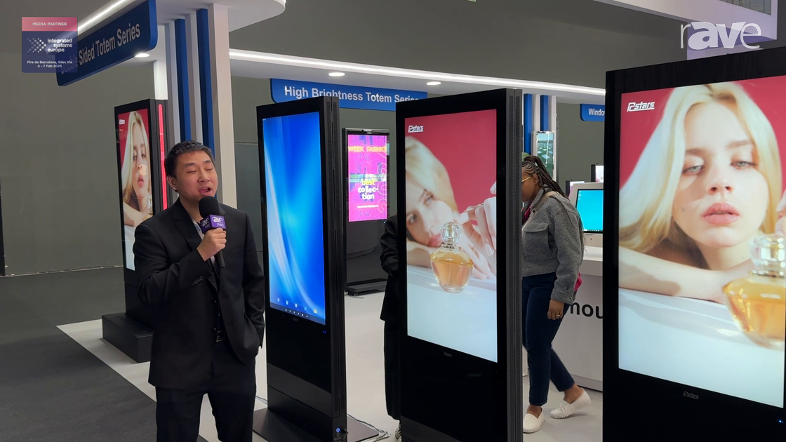 ISE 2025: Rcstars Shows Off Double-Sided Totem Display Series with Built-In Android CMS