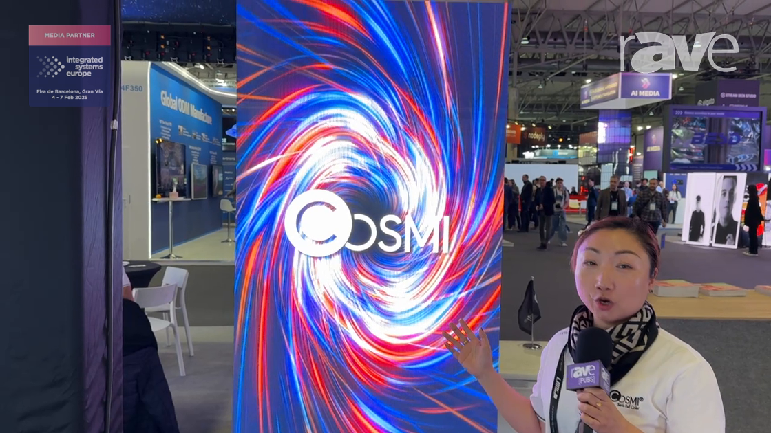 ISE 2025: Cosmi Exhibits Showcase 2.5-mm dvLED Display for Retail Window Settings