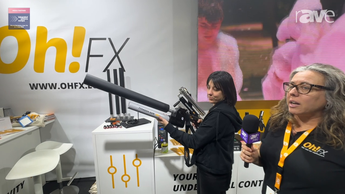 ISE 2025: OHFX ENTERTAINMENT, S.L. Presents Typhoon Gun for Shooting T-Shirts or Confetti