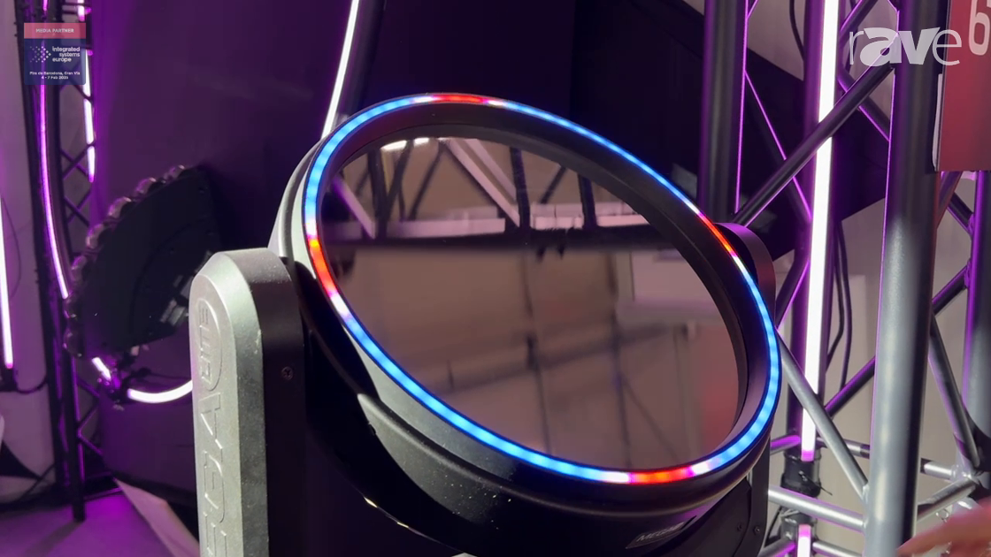 ISE 2025: MEGA-LITE Showcases M-Sphere, a Moving Head Mirror Fixture with Infinity Pan and Tilt