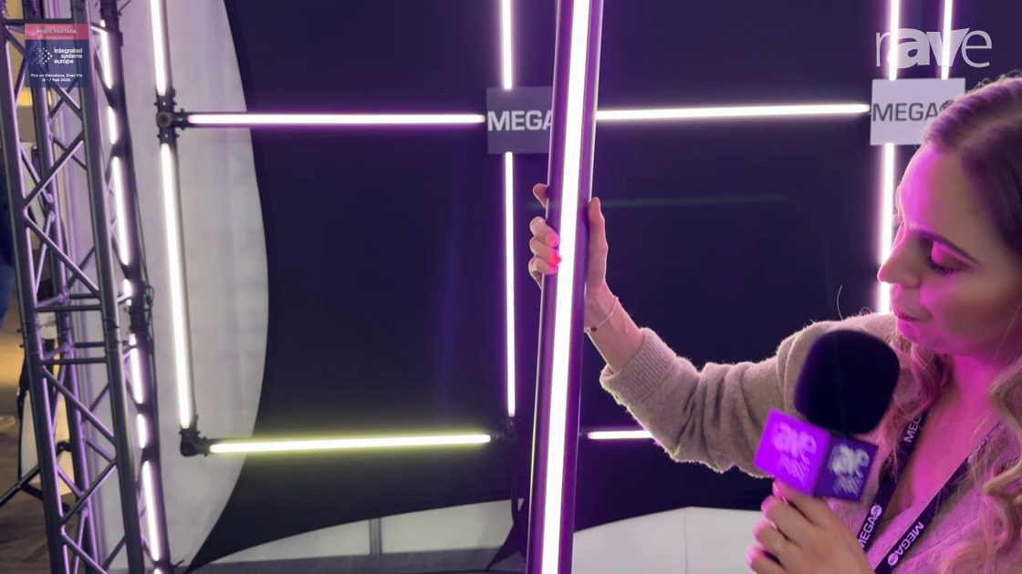 ISE 2025: MEGA-LITE Shows Off Light Pipe, an IP65 Structural Pipe for Indoor and Outdoor Lighting