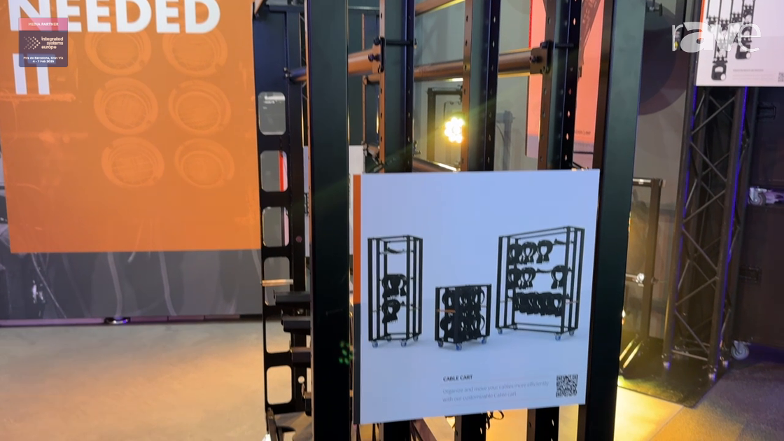 ISE 2025: Admiral Staging Features Meatrack Modular Cable Cart for Customized Cable/Fixture Storage