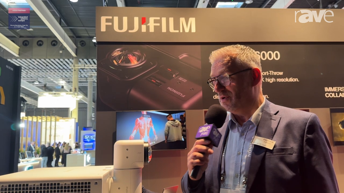 ISE 2025: FujiFilm Introduces FP-ZUH6000 4K Interactive Projector Features With Rotatable Lens