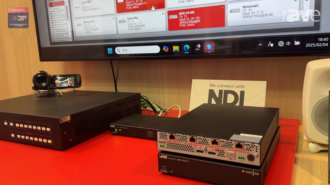 ISE 2025: IDK Corporation Presents IP-NINJAR NJR-L15UC-R 4K@60 HDMI SDVoE AV-Over-IP Decoder