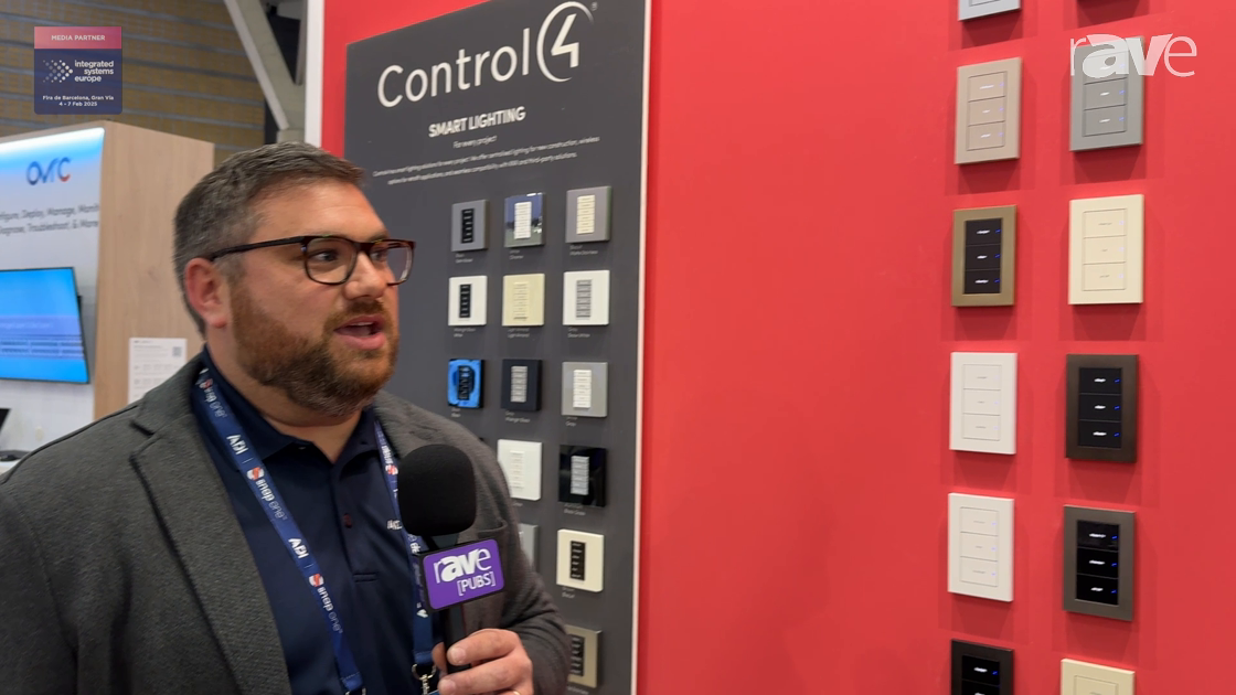 ISE 2025: ADI Shows Control4 Lux Line of Wall Plate Controllers