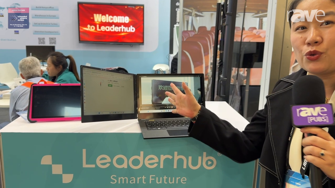 ISE 2025: Leaderhub Exhibits Two Screen Laptop New in 2025