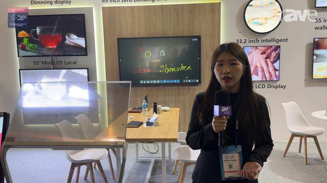 ISE 2025: YODA Views Showcases Transparent OLED 30 Inch Touch Display