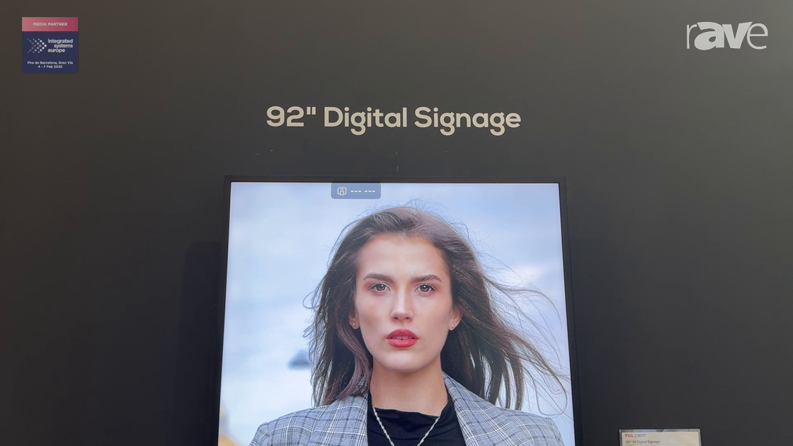 ISE 2025: TCL & Zenithnano Shows 92in 21:9 5K Indoor Display for Portrait & Landscape Applications