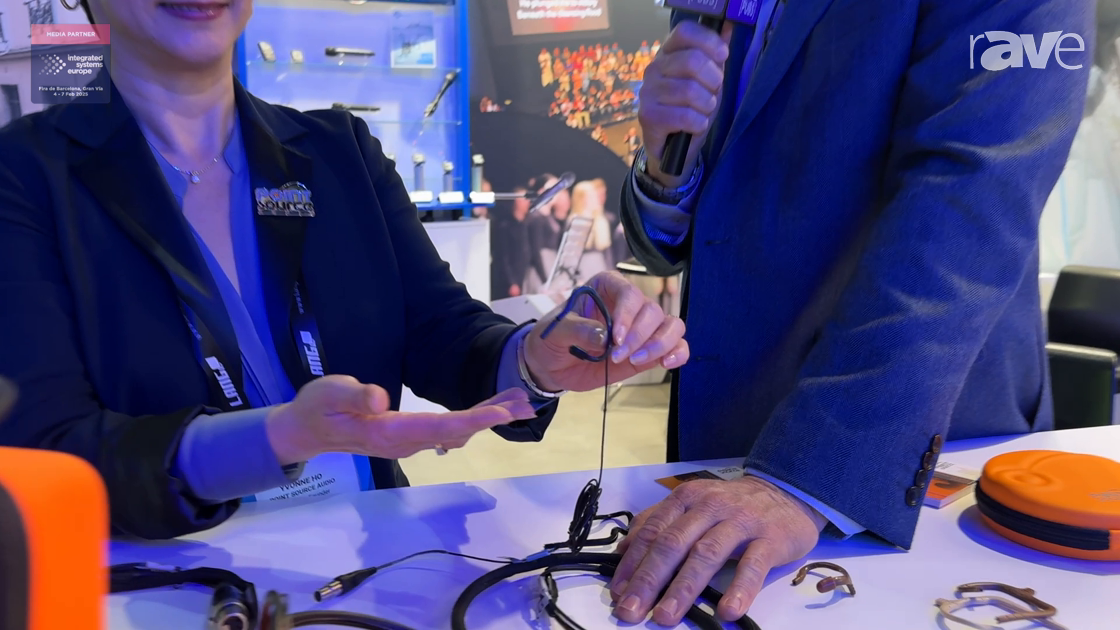 ISE 2025: Point Source Audio Shows Off Embrace On-Ear Lavalier Microphone For Theater or Broadcast