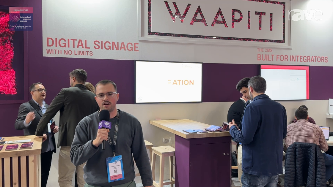 ISE 2025: Waapiti DS Demos Trigger Content To Control Content on Screens and Speakers