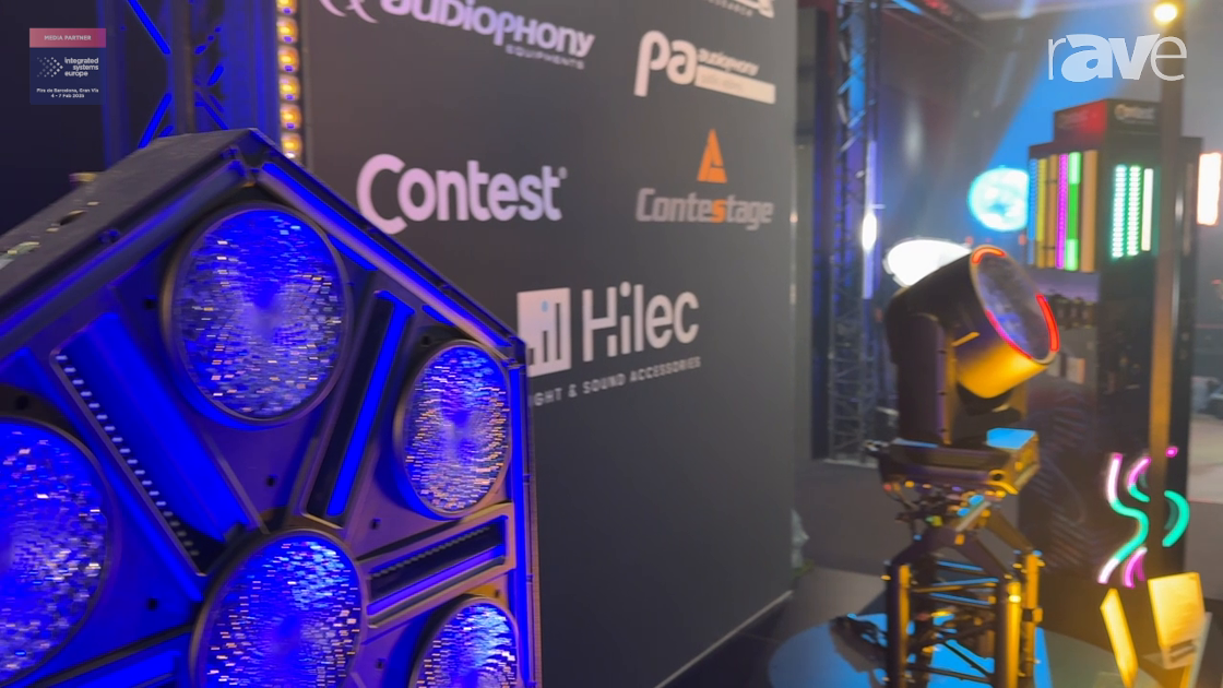 ISE 2025: BEGLEC Showcases Briteq BTX-Skyran, a Hexagonal Projector for Stage and Studio