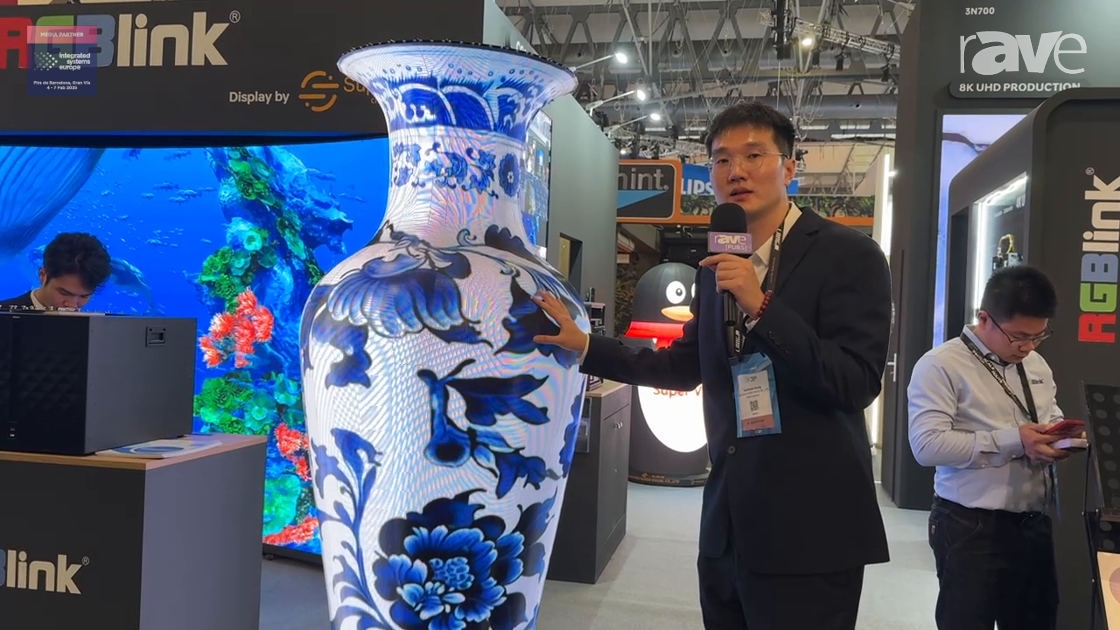 ISE 2025: RGBlink Features Super Visual LED Chinese Vase, Vase-Shaped LED Display