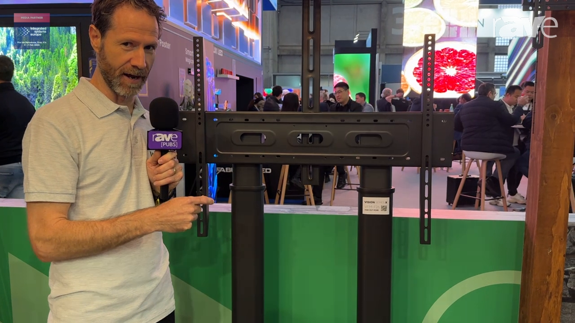 ISE 2025: Vision Shows Off Series X F26 Floor Display Stand with Winding Handle