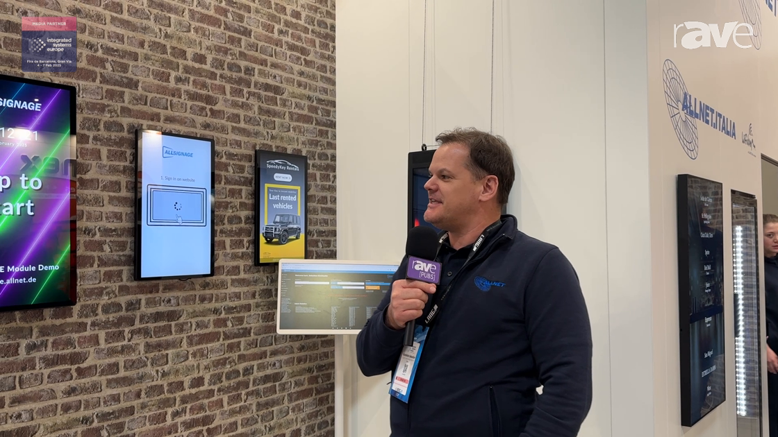 ISE 2025: ALLNET – the network people Shows ALLSIGNAGE CMS for Advanced Digital Signage Management