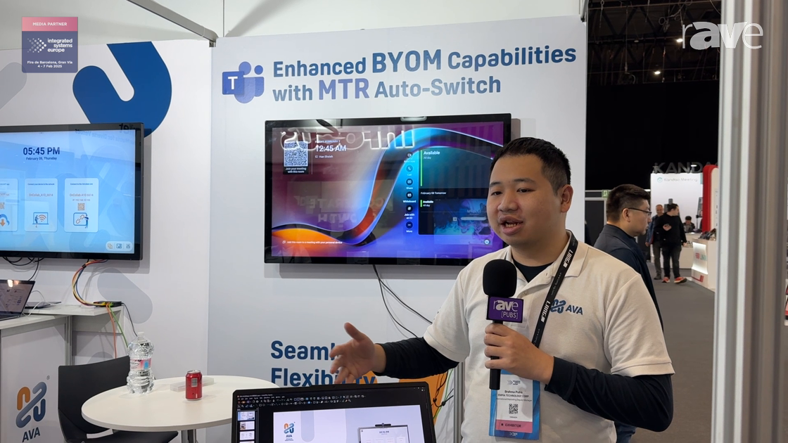 ISE 2025: AVA Demonstrates OnCollab A10 Wireless Collaboration System for Seamless Meetings
