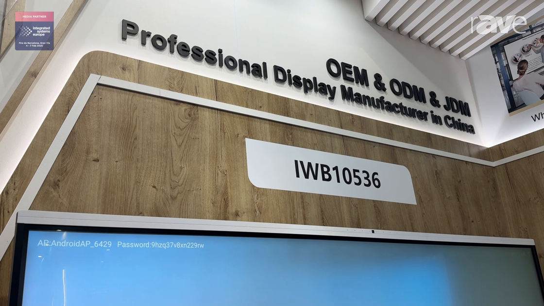 ISE 2025: Okview Technology Demos IWB10536-CT3588 Interactive Flat Panel