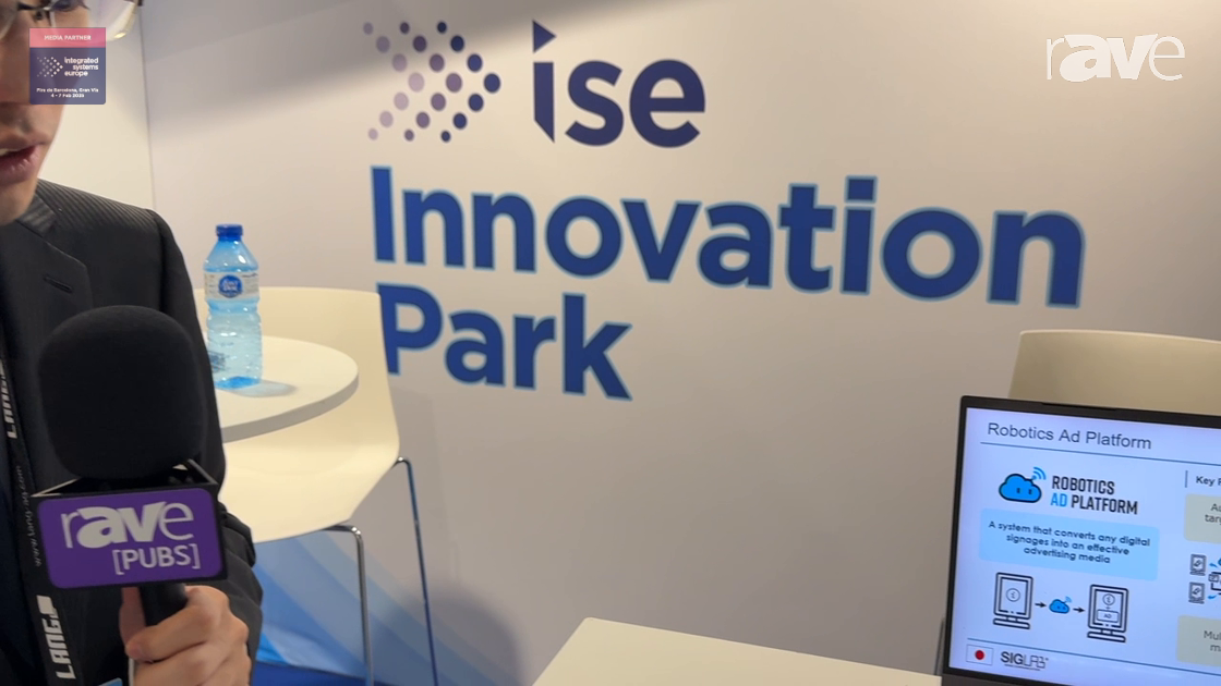 ISE 2025: SigLab Presents Robotics AD Platform for Converting Digital Signage into Advertising Media