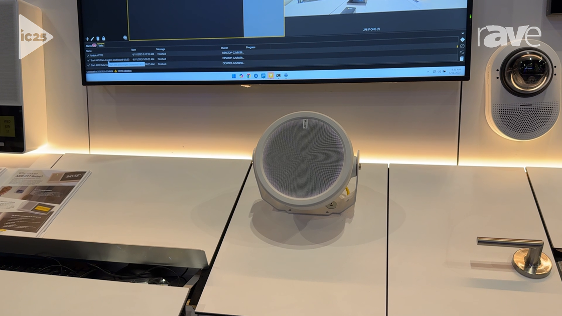 InfoComm 2025: Axis Communications Explains C1610-VE Network Sound Projector Speaker