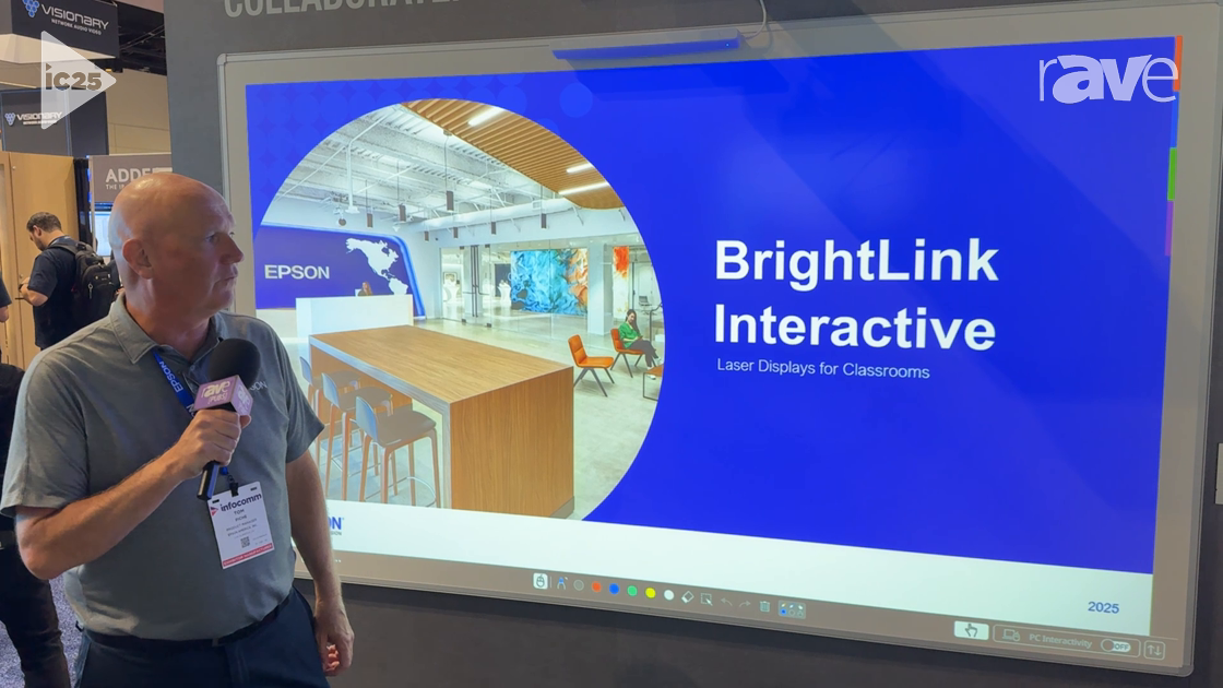 InfoComm 2025: Epson Exhibits BrightLink 770Fi Interactive Ultra-Short-Throw Projector
