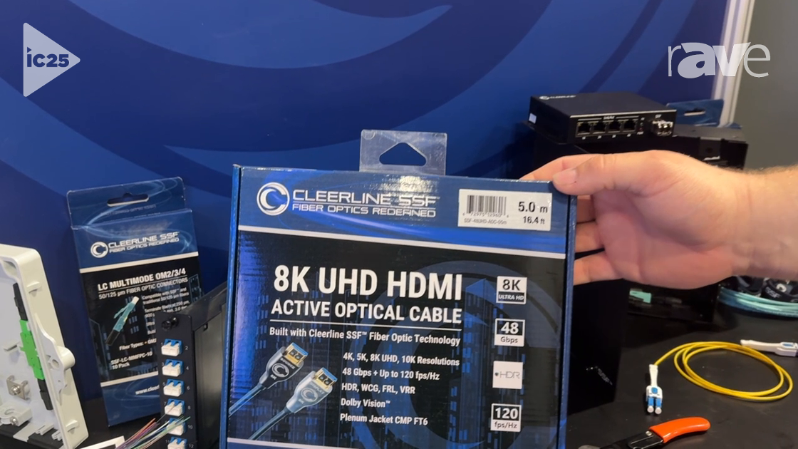 InfoComm 2025: Cleerline Technology Shows Cleerline 8K UHD HDMI Fiber Active Optical Cable