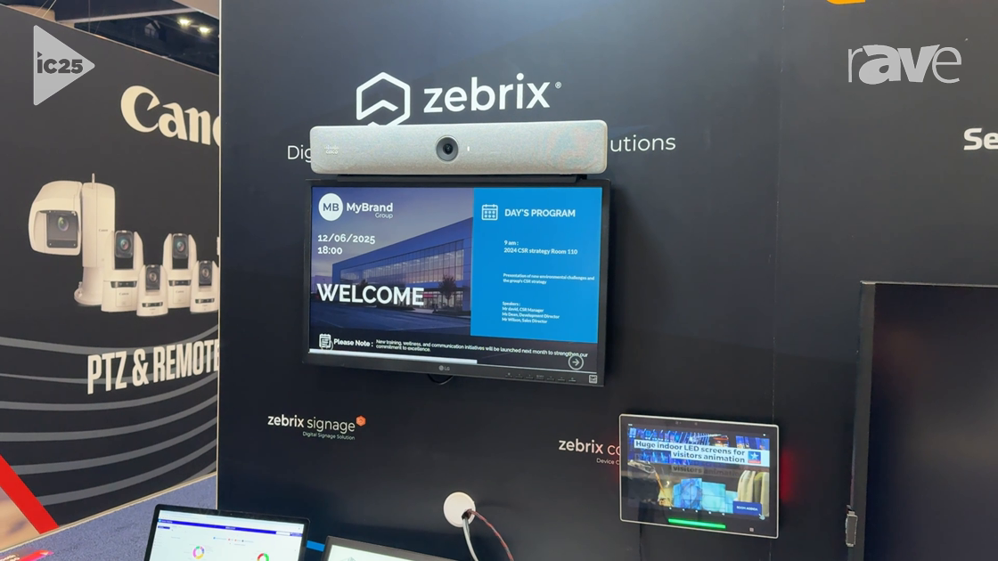 InfoComm 2025: Qbic Technology Explains Zebrix Signage and Control to Monitor Workplace Devices