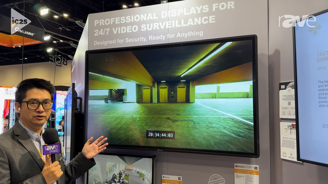 InfoComm 2025: AG Neovo Exhibits TTN Series RX-2402 Security Display for Video Surveillance