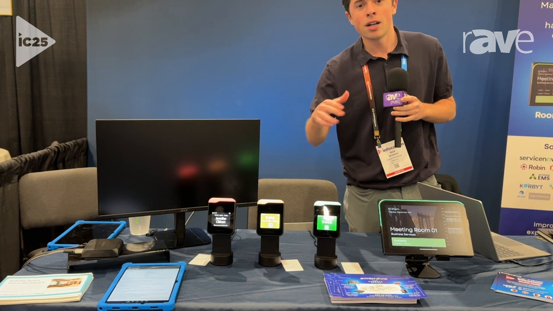 InfoComm 2025: Embrava Highlights Desk Sign for Desk Booking Reservations