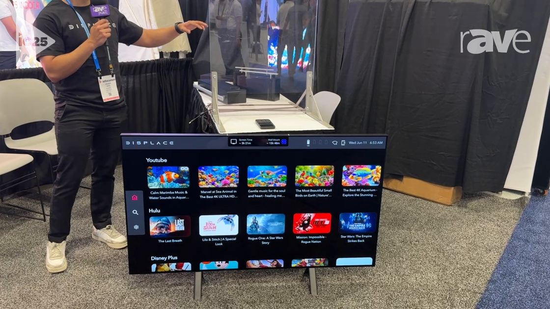 InfoComm 2025: Displace TV Demonstrates Displace Pro 55in  Mounting Solution