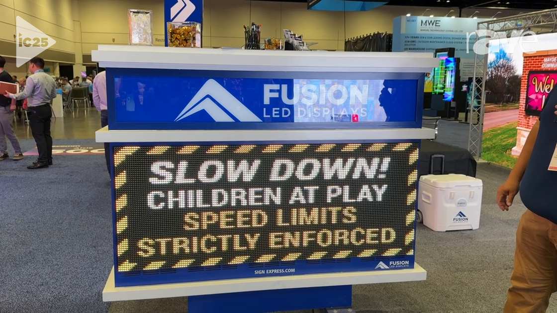 InfoComm 2025: Fusion LED  Features Lighted Sign and 10 mm Digital Display with Double Sided Cabinet