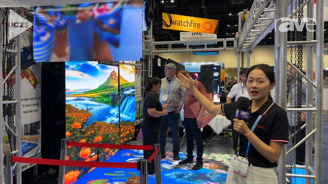 InfoComm 2025: Shenzhen Scenico Demos Motorized Rolling Display for Multiple Applications