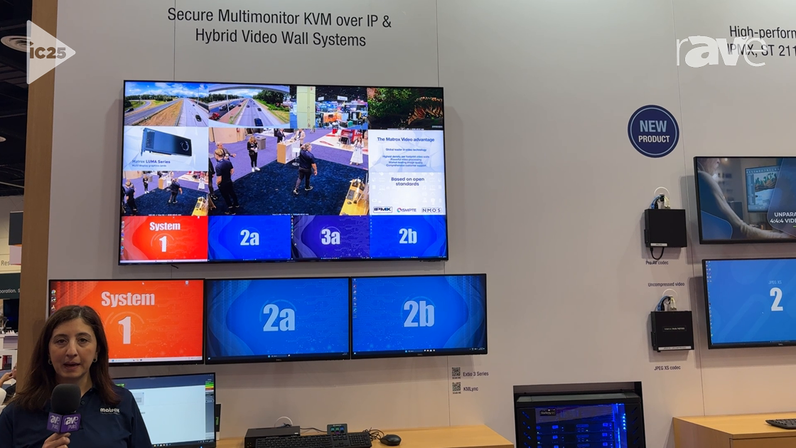 InfoComm 2025: Matrox Video Offers Multimonitor KVM-Over-IP Hybrid Video Wall for Control Rooms
