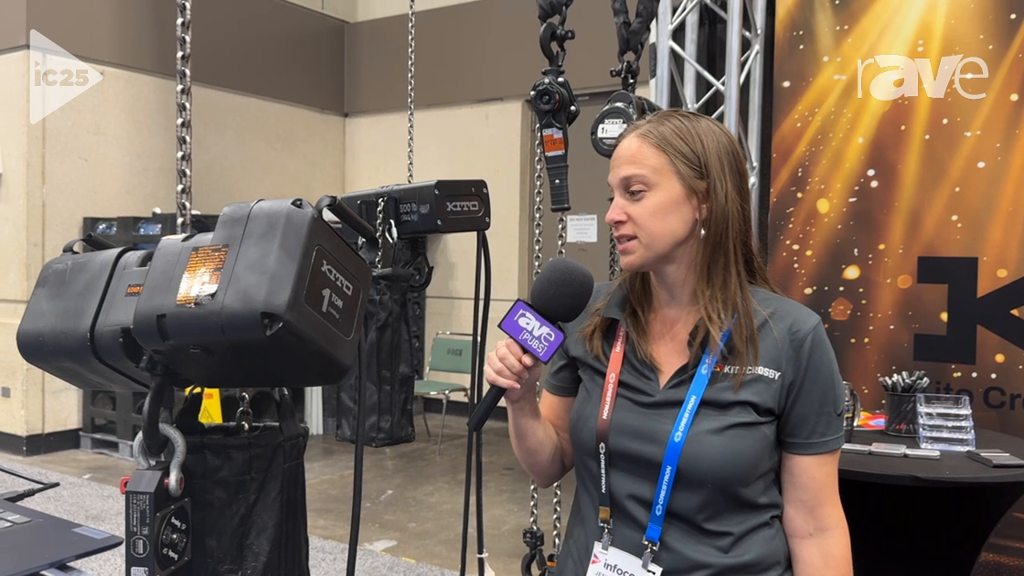 InfoComm 2025: Kito Crosby Entertainment Group Highlights TNER Krewmate Entertainment 1-Ton Hoist
