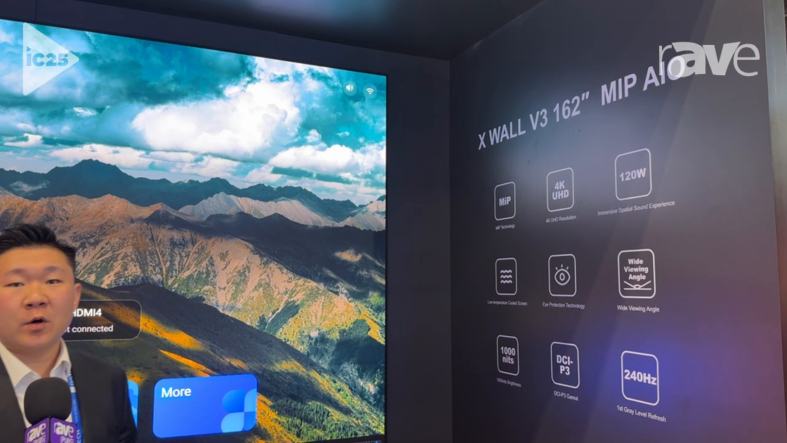 InfoComm 2025: QSTECH Highlights 162″ 0.9-mm MIP X Wall V3 All-in-One Home Theater Display