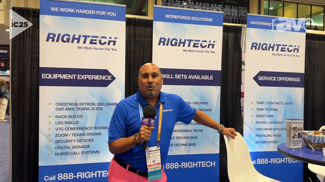 InfoComm 2025: Rightech Highlights Nationwide Technical Staffing Options for AV Projects