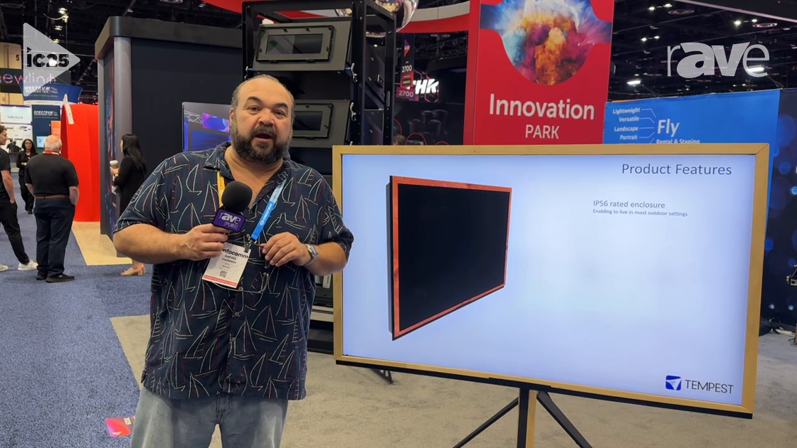 InfoComm 2025: Tempest Exhibits Tempest All-Weather Enclosure for Sony Bravia 9 Display
