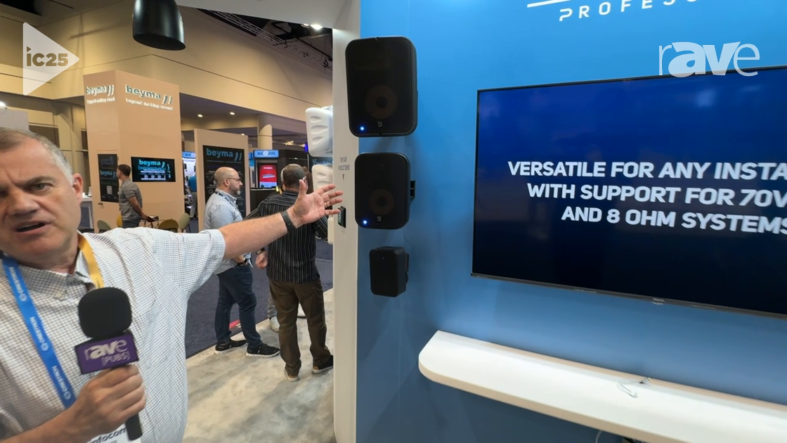 InfoComm 2025: Bluesound Showcases PoE+ On-Wall and In-Ceiling Speakers, Intro CP200 Control Panel