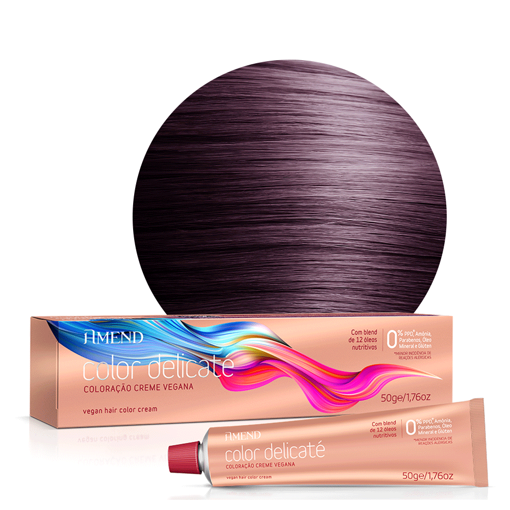 Amend - Coloracao Creme Vegana 462 Castanho Vermelho Irisado Amend