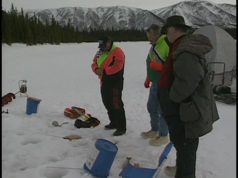 thumbnail of Angling Alaska; Ice Fishers Footage